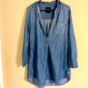 American Eagle Size S Denim Shirtdress.